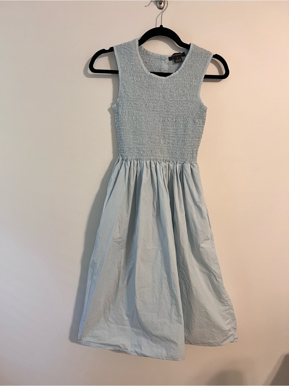 Light Blue Smocked Women’s Dress - French Connection 2